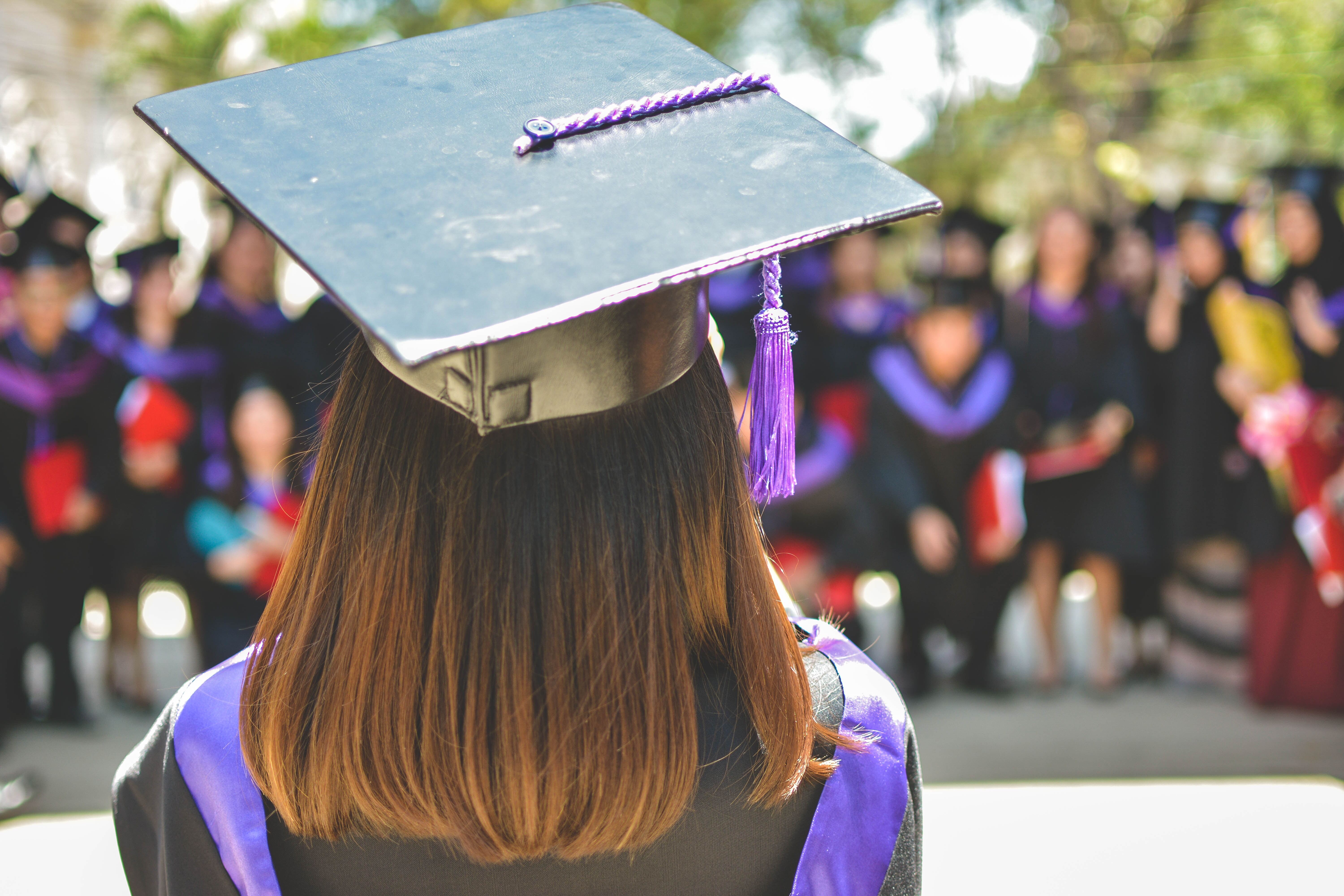 a student at graduation